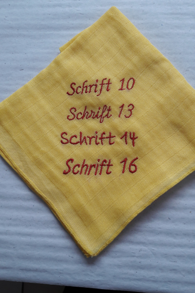 Nuscheli 60x60 Schriftzug diverse